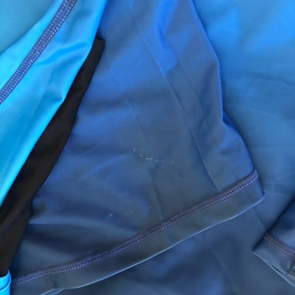 Joybik Blue Gradient Rashguard UPF50 With Black Swim Shorts Set Plus Size 3X/4X - Picture 16 of 16